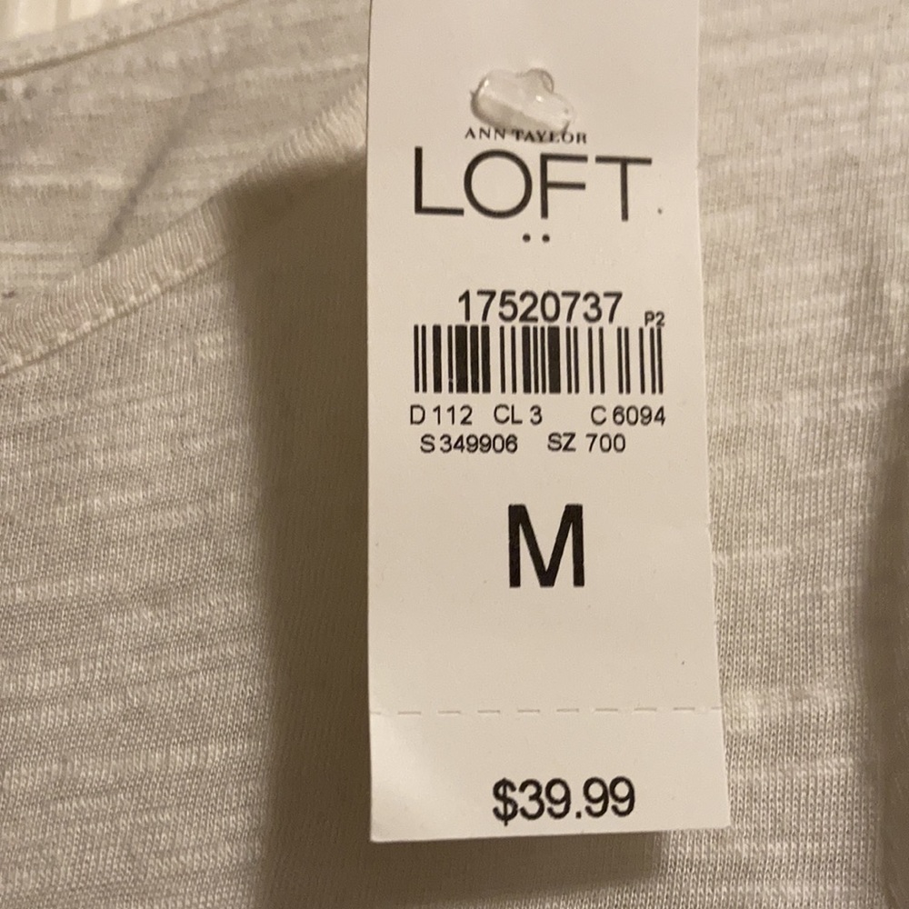 💚💚 LOFT Women’s Striped Blouse (NWT) size M - Picture 4 of 7
